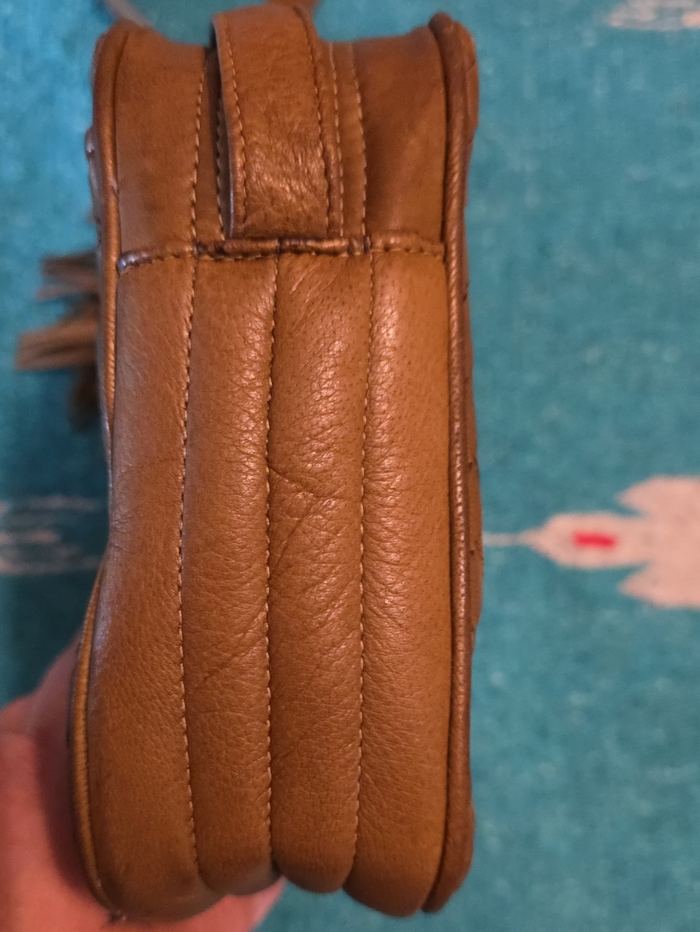 Vintage Kamarel New York Woven Leather Crossbody Shoulder Camera Bag EUC - Picture 14 of 15